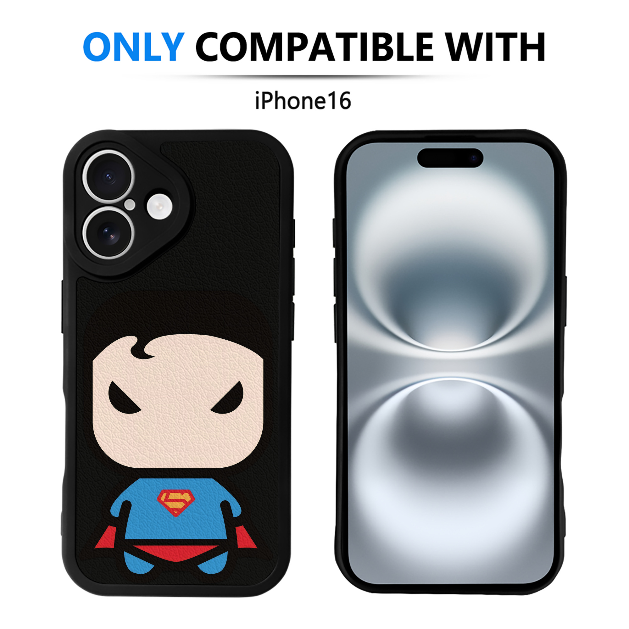 （画像用） アベンジャーズ The Avengers 【iPhone 16シリーズ対応】シリコンスマホケース（レザー調） 材質：シリコン